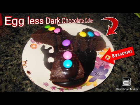 How To Make An Eggless Dark Chocolate Cake