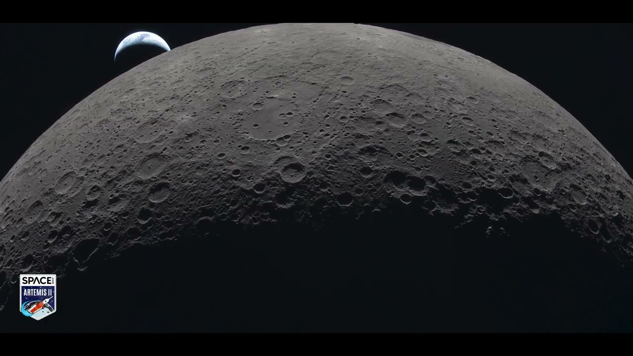 Los astronautas de la misión Artemis 2 de la NASA vieron destellos en la cara oculta de la Luna!