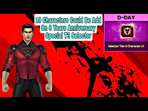 10 Characters Could Be Add On 8 Years Anniversary Special T3 Selector - Marvel Future Fight