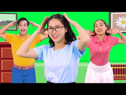 Head, Shoulders, Knees & Toes | Kids songs with lyrics - HahaSong HS04