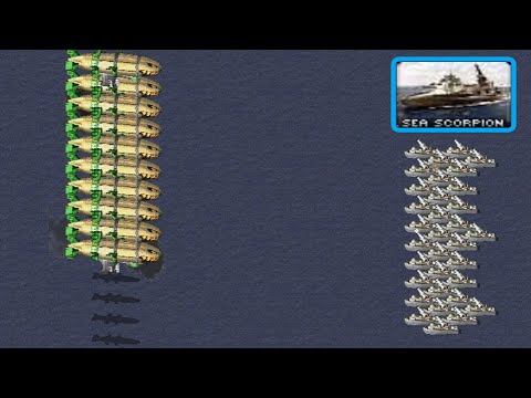 Sea Scorpions vs Kirovs - - Same Cost - Red Alert 2