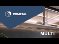 Miniatura vídeo do produto Sistema de Porta de Correr Multi Top com Amortecedor para 3 Portas 12Kg Rometal