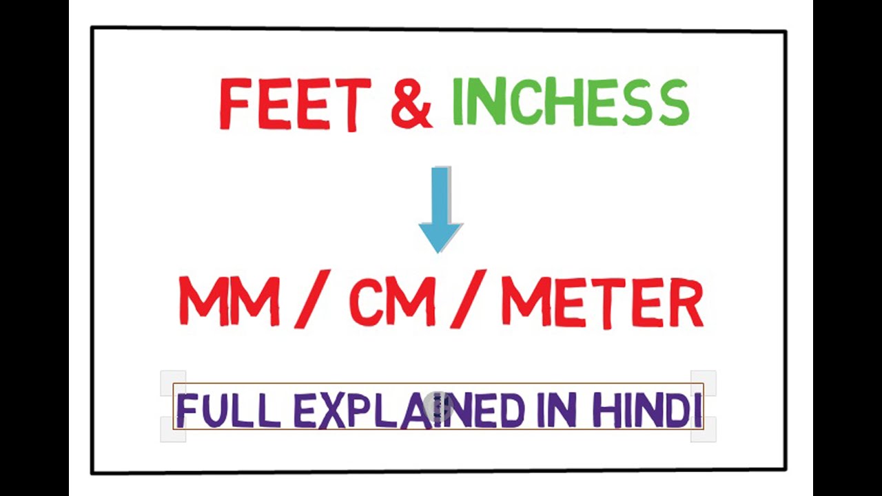 How to convert feet to meters cm mm inches in Hindi (MALHAR INTERIORS)