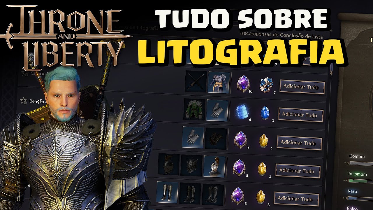 TUDO SOBRE LITOGRAFIA - TUTORIAL - THRONE AND LIBERTY