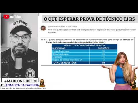 PROVA TÉCNICO TJ RS !! FGV VAI DETONAR DE NOVO ?? TI RLM. O QUE ESPERAR?