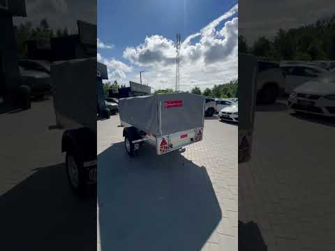 фото прицеп  mullerwagen 1320 pro борт 280 мм с тентом c каркасом 700 мм 0