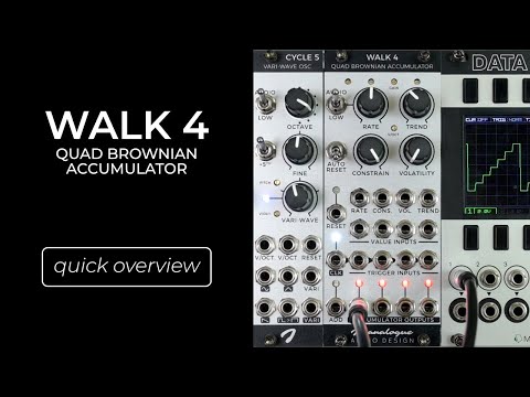Joranalogue Walk 4 Quad Brownian Accumulator Eurorack Module image 2
