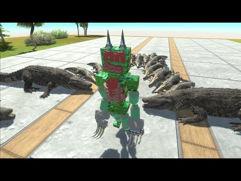 Escape from Deadly Mosasaurus - Animal Revolt Battle Simulator
