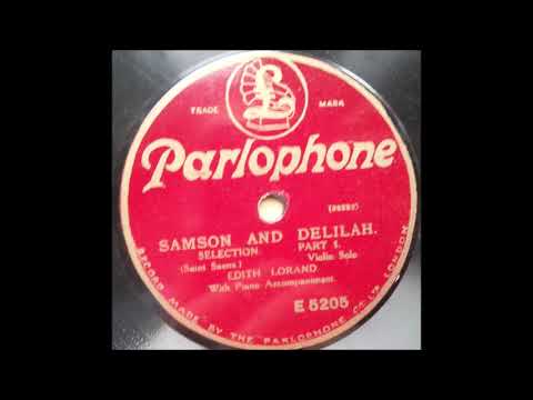 Edith Lorand ‎- Samson and Delilah