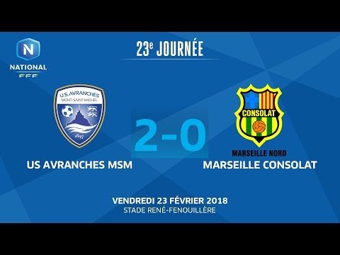 J23 : US Avranches MSM - Marseille Consolat (2-0), le replay