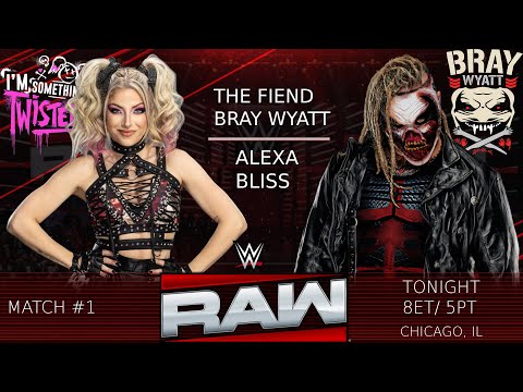 WWE 2K25 RAW ON NETFLIX – MATCH #1: ALEXA BLISS VS. THE FIEND BRAY WYATT! WHO WILL SAVE ALEXA BLISS?