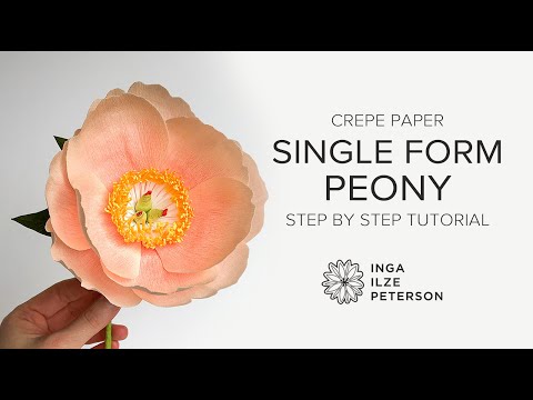 How to Make a Crepe Paper Peony: Part 1 - The Flower