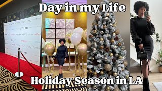 Day in My Life Vlog: Red Carpet Event, Christmas Decorating My Apartment, Trader Joe's Visit