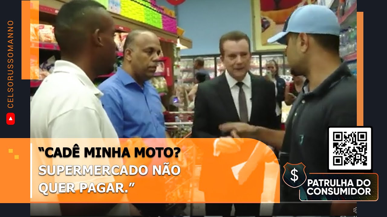 “CADÊ MINHA MOTO? - SUPERMERCADO NÃO QUER PAGAR.”