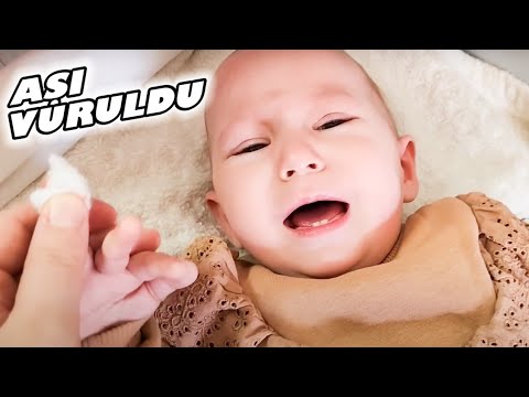 ASEL MIRA GOT VACCINATED AT 9 MONTHS AND CRIED A LOT!! BAHAR BANU ALYA!!