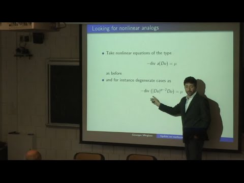 Giuseppe Mingione - Update on nonlinear potential theory (Carnegie Mellon Univ.)
