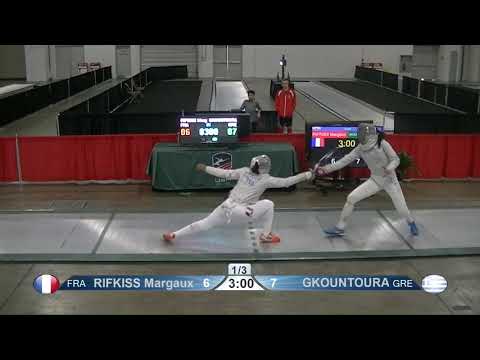 2019 Absolute Sabre World Cup Table of 16: Rifkiss vs. Gkountoura