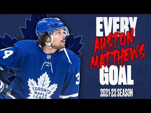 Every Auston Matthews Goal From The 2021-22 NHL Season