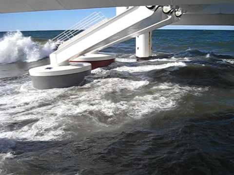 Wave Star - wave energy test machine in operation