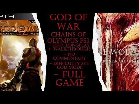 God of War Chains of Olympus PS3 (God) Full Game 100% Walkthrough (No Commentary)