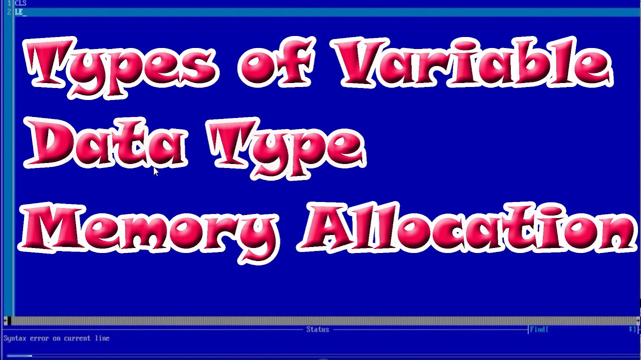 #QBASIC || Types of Variable || Data Type || A Complete Computer Guide || KD Production