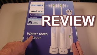 SoniCARE Philips Sonicare OptimalClean Rechargeable Toothbrush COSTCO Item 2858210 REVIEW