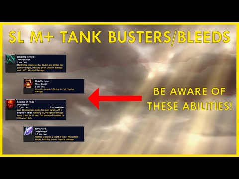 Shadowlands M+ Tank Buster, Bleed, and Frontal Cone Guide | Important Abilities in ALL 8 Dungeons