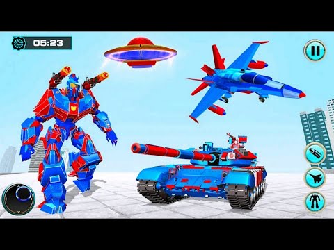 Army Tank Robot Transform War: Tank Transportation Plane Game - Android Gameplay