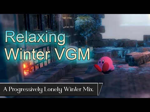 Relaxing Winter VGM (w/fireplace ambiance)  ||  A Progressively Lonely Winter Mix