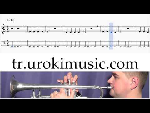 Trompet Nasıl Çalınır Mary Had A Little Lamb K#1 B#1 D#6 Okul Öğretmen Notalar Eğitim Tablatura Kıla