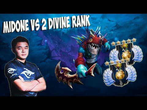 Midone Slark[1 vs 2 Divine rank!] : Low MMR= Crazy build = EZ win