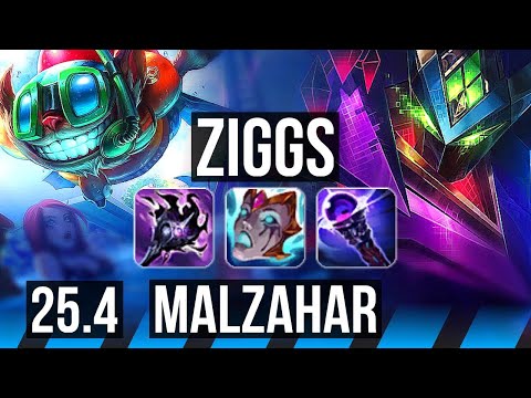 ZIGGS vs MALZAHAR (MID) | EUW Master | 25.4