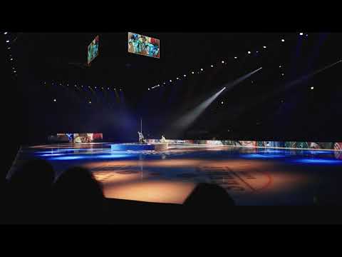 Peter Holoda and Stéphane Lambiel at Art On Ice Davos 2018