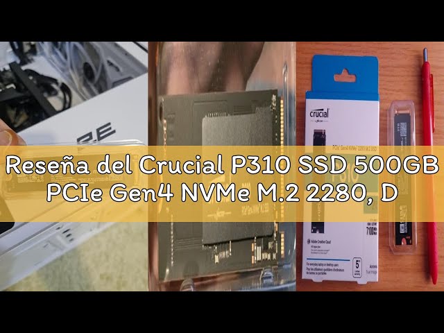 Vídeo relacionado con Crucial P310 SSD 500GB PCIe Gen4 NVMe M.2 2280, Disco Interno, hasta 6.600 MB/s, Compatible con Ordenador Portátil y de Sobremesa & Consolas de Juegos Portátiles - CT500P310SSD801