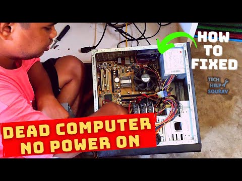 Computer Not Turning On & No Power On CPU | Troubleshoot A Dead Computer No Power  - How To Fix