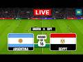 Argentina Vs Egypt LIVE FIFA World Cup 2026 Round Of 16 ARG Vs EGY Match Messi Vs Mo Salah N18G