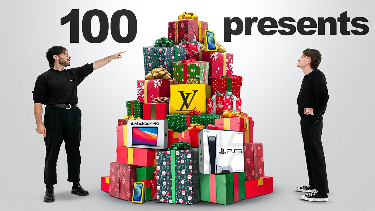 Opening 100 Christmas Presents!