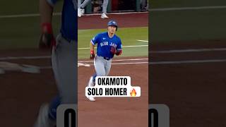 Kazuma Okamoto launches his third homer of the season ????‍???? #BlueJays