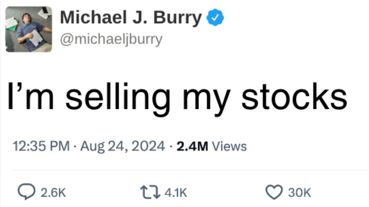 Michael Burry Just Sold Half His Stock Portfolio