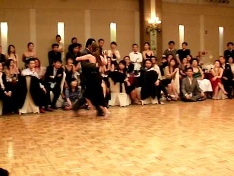  Carolina Bonaventura  and  Francisco Forquera  are  dancing  to  the  tango  "  Nada  "  by  Carlos di Sarli