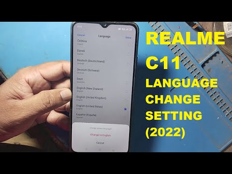 Realme C11 Language Change Setting & Default English Language