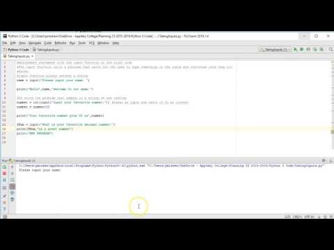 The Basics - Python 3: Taking Integer and Float Inputs