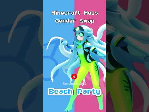 Mr.Ender_ - 💃💃 GENDER SWAP 🔥 Summer is coming!! #minecraft MOBS entered girls ‘high school 4 for Beach Party🥵