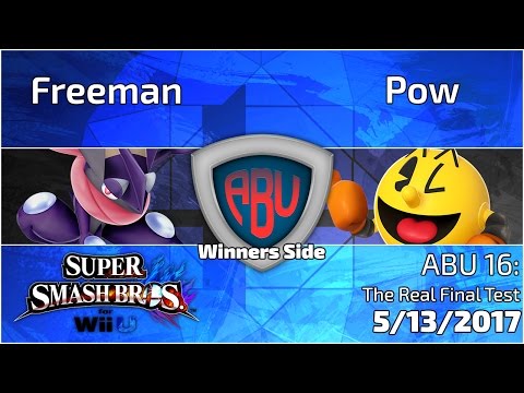 ABU 16: Freeman (Greninja) vs. Pow (Pacman)  - SSB4 Singles Winners