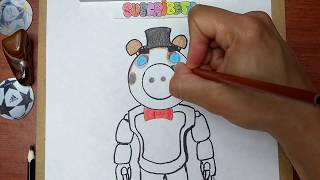 Descargar Como Dibujar Y Pintar A Piggy Freddy De Freggy Roblox