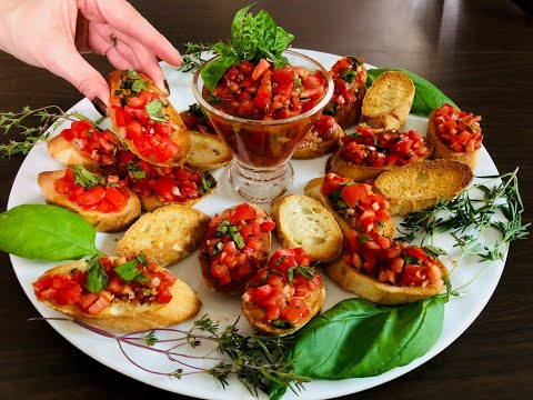 How to Make BRUSCHETTA / Easy Italian Appetizer