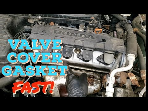 01-05 Honda Civic 1.7L Valve Cover Gasket Replacement FAST! Overview