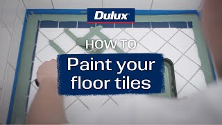 How to paint your floor tiles | Dulux Renovation Range