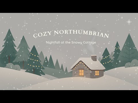 Nightfall at the Snowy Cottage — cozy winter ambience video