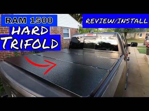 YITAMOTOR Hard Tri-Fold Truck Bed Tonneau cover install on Dodge Ram
